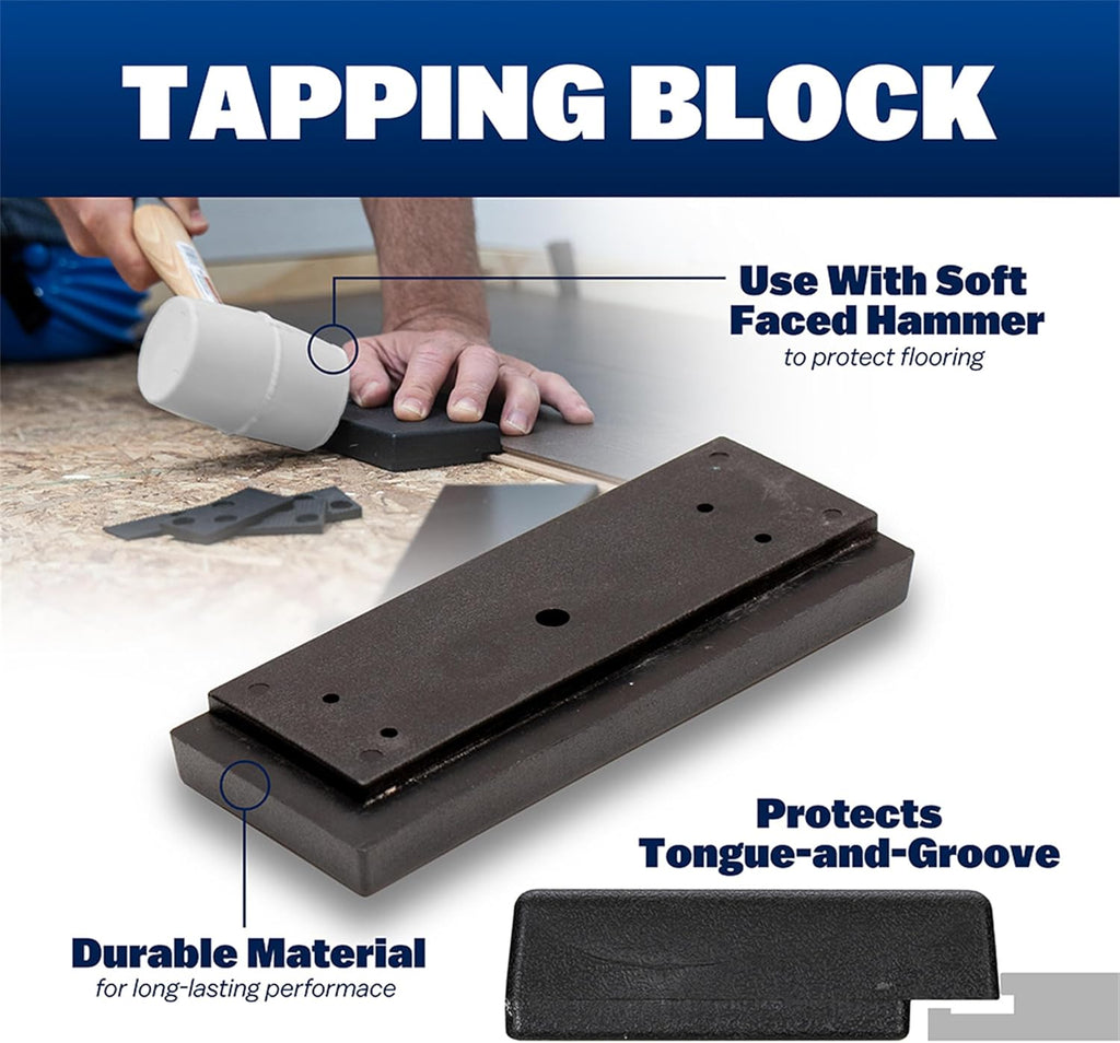 Flooring Installation Kit, Tapping Block, Pull Bar, LVP Tool