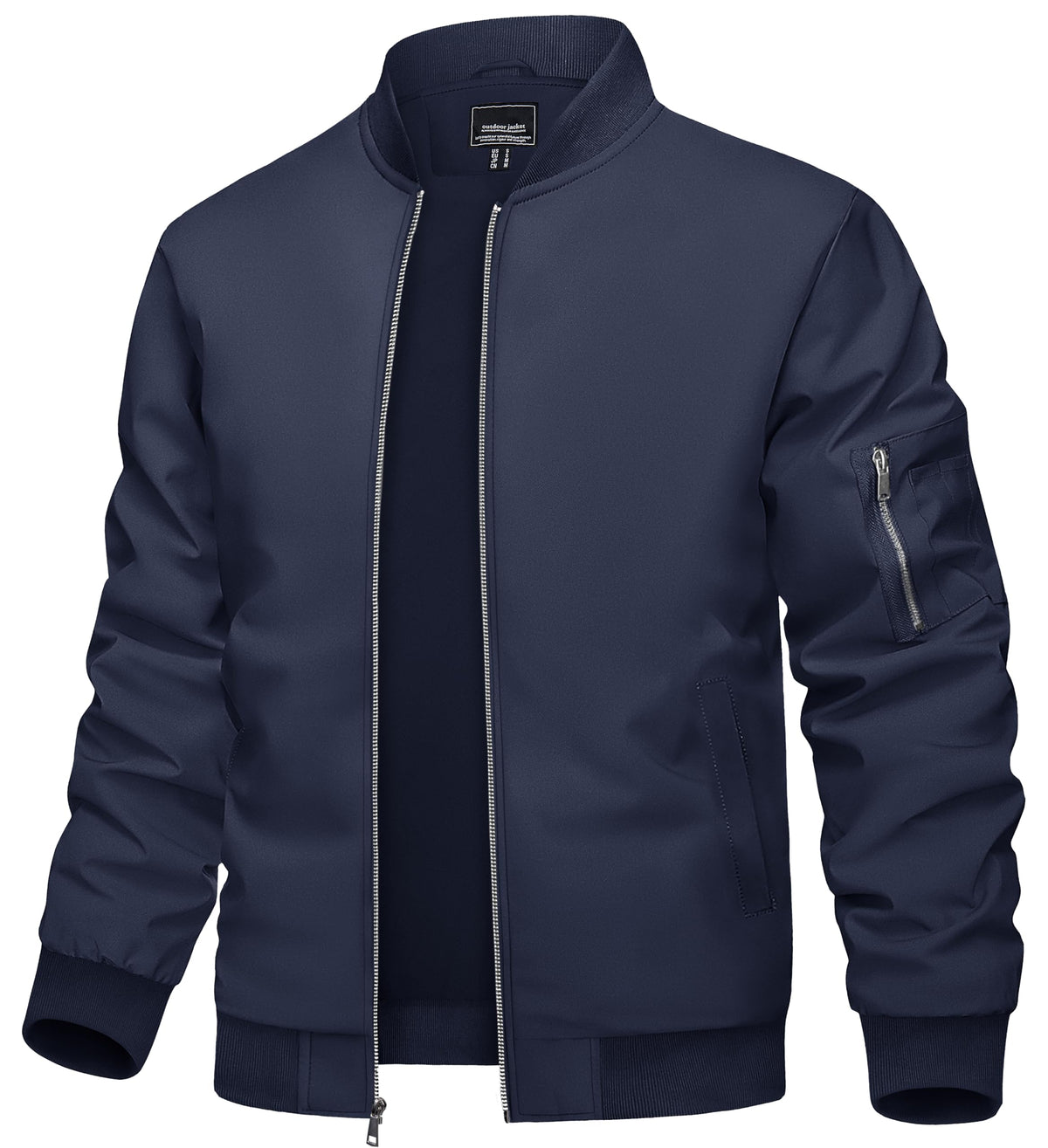 Jackets for Men Bomber Jacket Lightweight Men Jacket Lightweight Mens Windproof Jacket Baseball Coat Full Zip