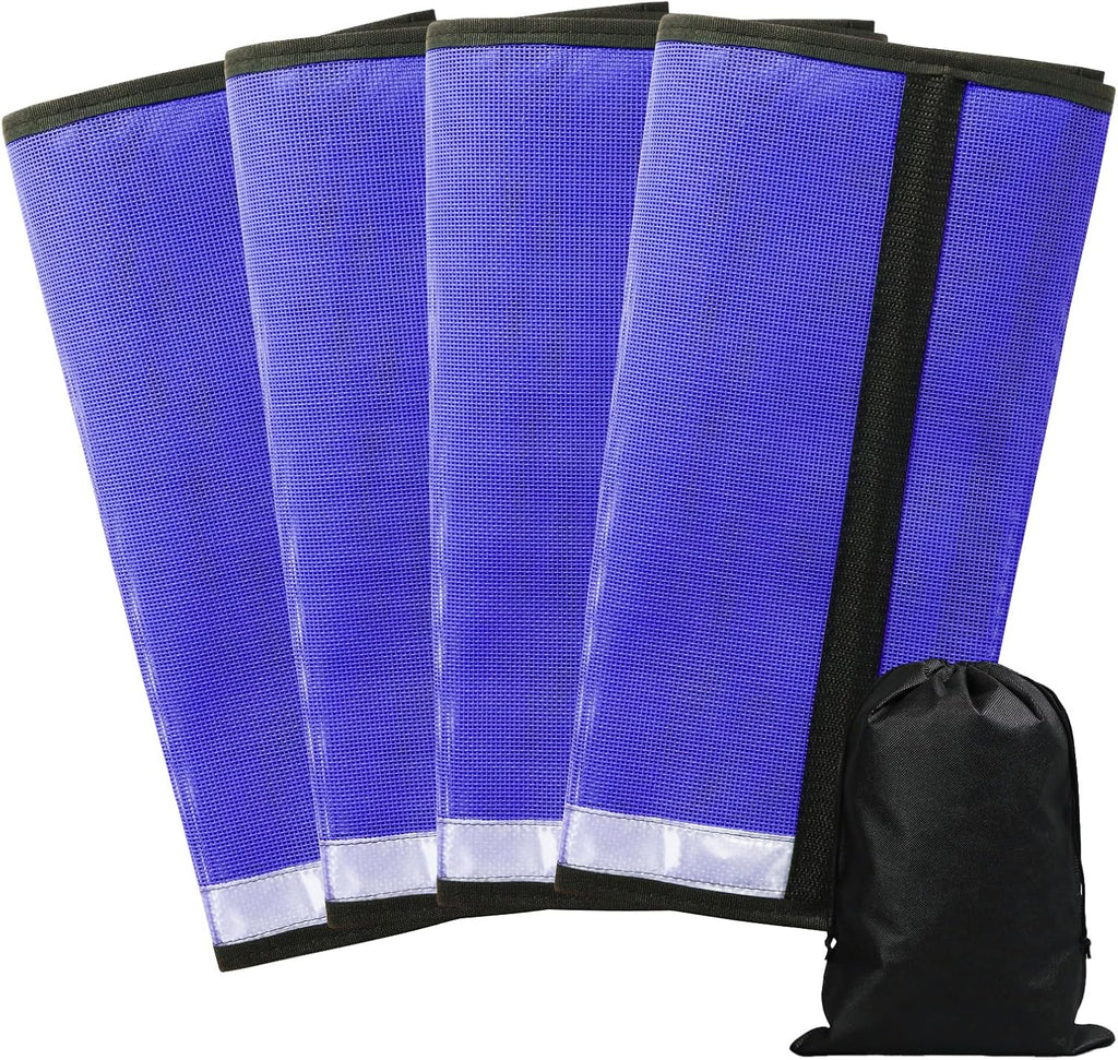 Fly Boots for Horses Set of 4 Leg Wraps Protection, Mesh Horse Fly Leggings Breathable Tendon Boots for Reduces