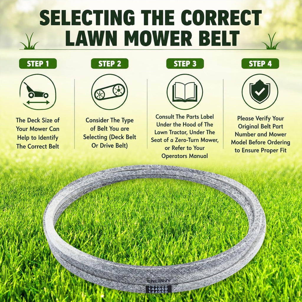 144959 Deck Belt 1/2"x 95" Replaces Craftsman 42 inch Deck Belt