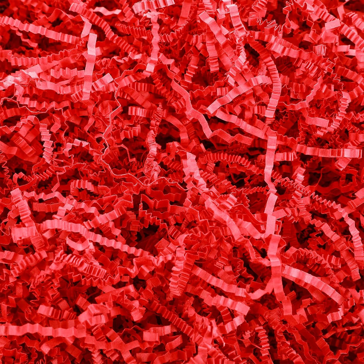 1lb Red Crinkle Paper Shredded Filler for Gift Baskets