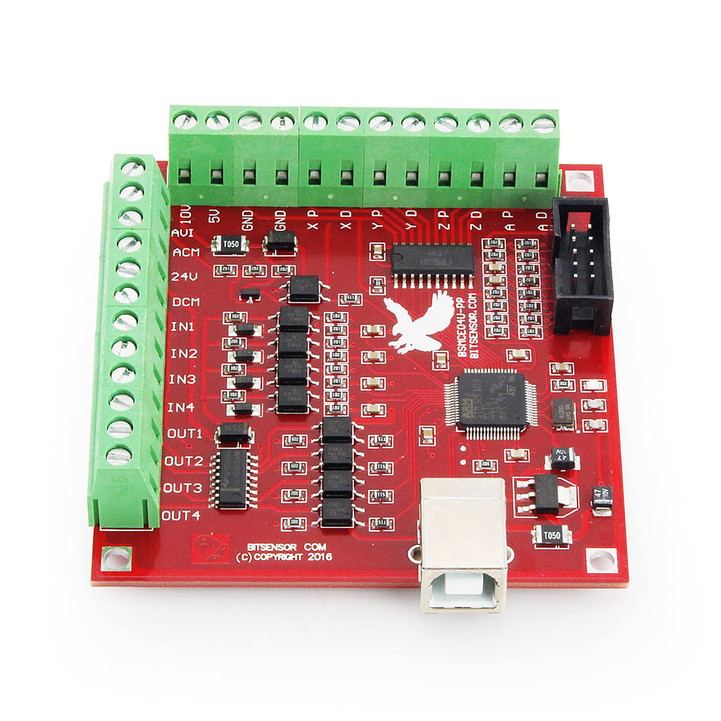 4 Axis USB Mach3 Motion Control Card, Stepper Motor CNC Controller Board