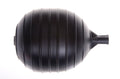 Kerick Valve PF45K Polyethylene Oval Float Ball, 4" Diameter, 5" Length, 1/4" Female Thread,Black