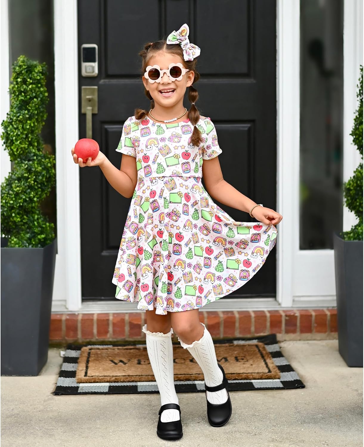 Mary Jane Shoes for Girls School Uniform Flats Dress Shoes Church for Little/Big Kids | Breathable upper