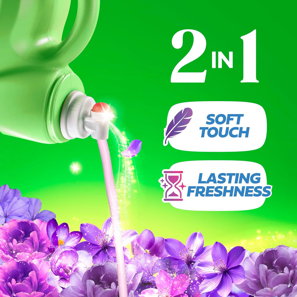 Liquid Laundry Fabric Softener, Laundry Conditioner, Long Lasting Scent, Softens, Freshness, Helps with Static &