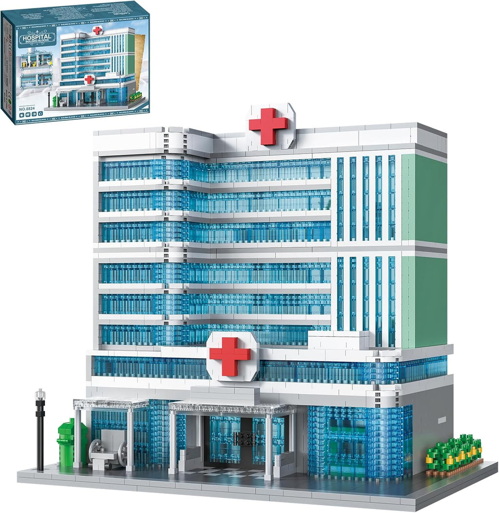 Hospital Architecture Model Micro Mini Building Block Set