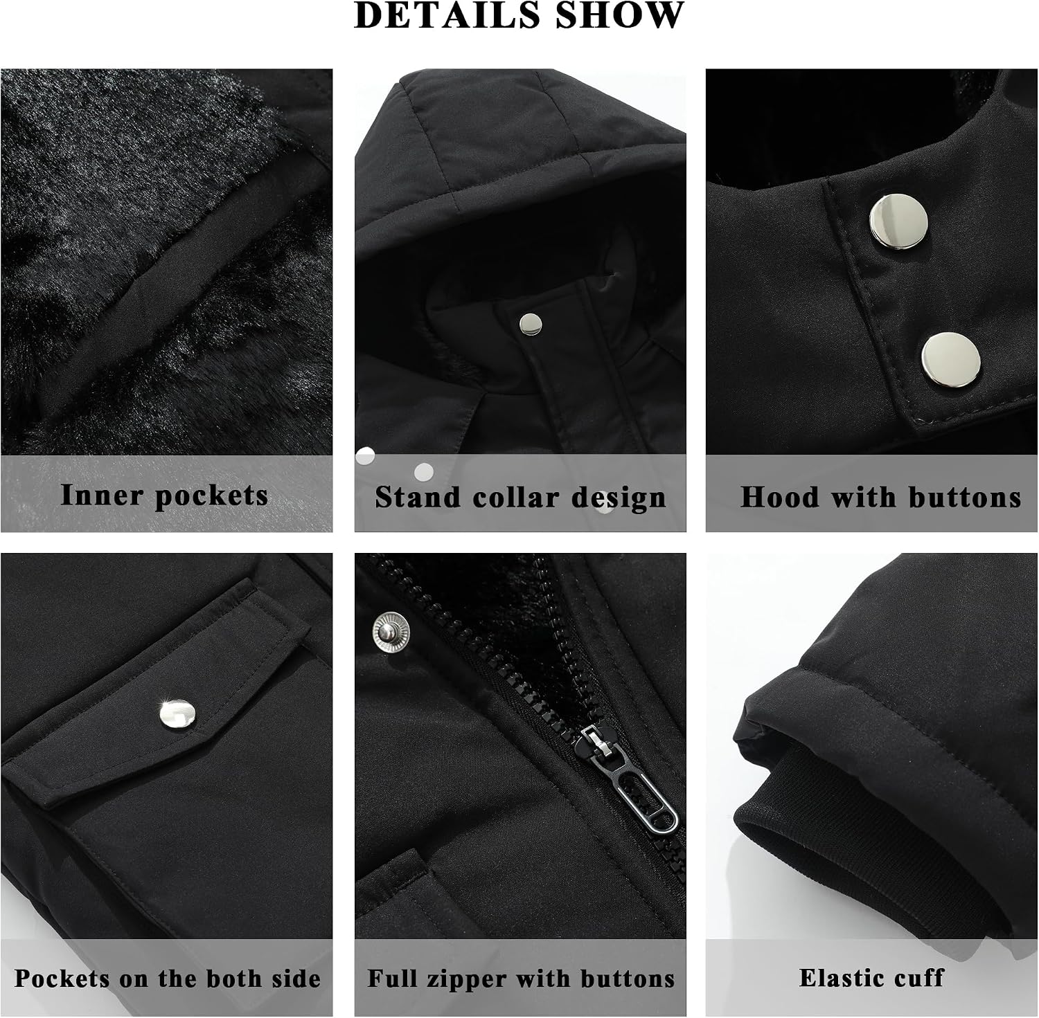 Boy's Winter Coat Waterproof Puffer Jacket| Warm Windbreak Parka | Thicken Fleece Lining Hooded Down Outerwear for Kids