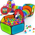 5pc Kids' Play Tents & Tunnels - Ball Pit for Toddlers, Basketball Hoop, Crawling Tubes, Pop-Up Playhouses, Baby