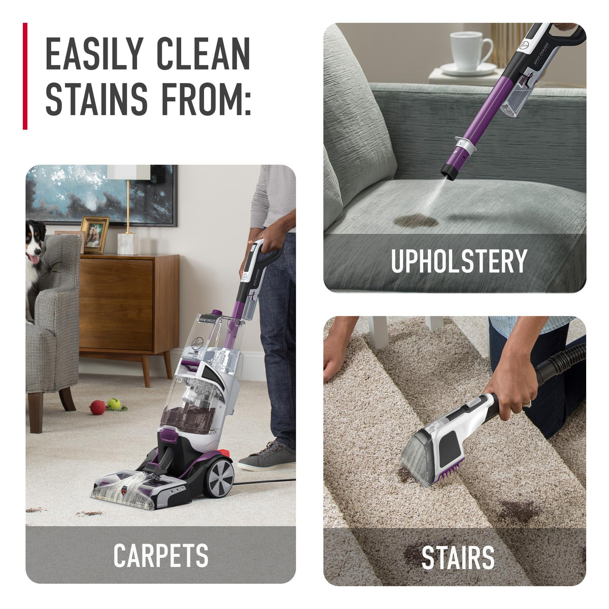 SmartWash Pet Automatic Carpet Cleaner Machine with Spot Chaser Wand