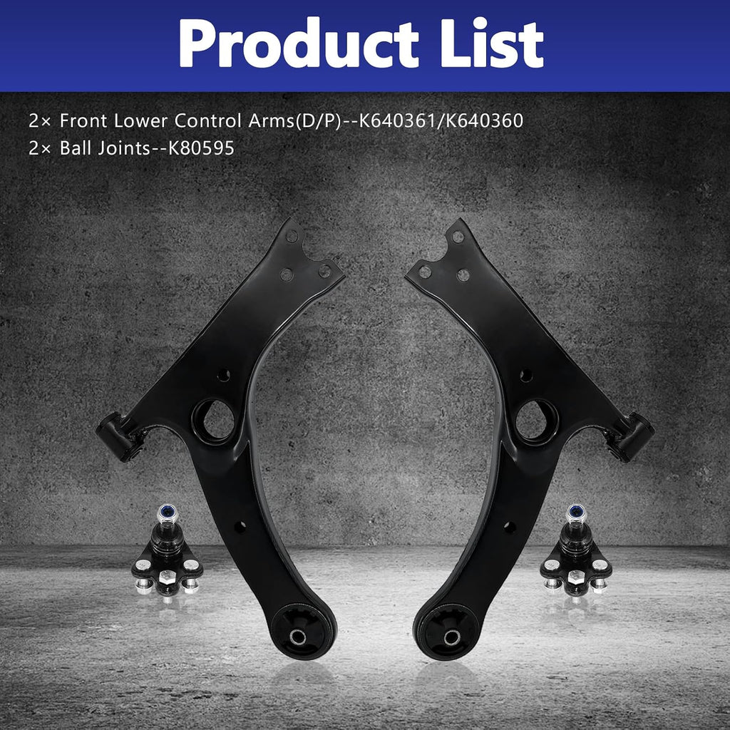 Control Arms, Front Lower Ball Joints Suspension Kit