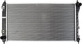 TRQ Radiator Assembly Aluminum Core Cross Flow with Transmission Oil Cooler