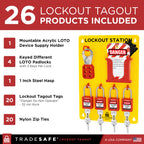 Lockout Tagout Station, Lock Out Tag Out Station with Devices