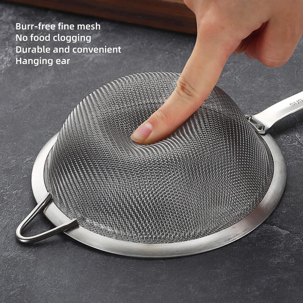 3.35inch 304 Stainless Steel Fine Mesh Strainer Tea Sieve Sifter