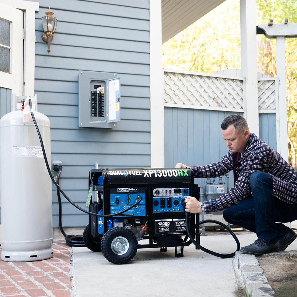 XP13000HX 13,000-Watt Dual Fuel Portable Generator - Gas & Propane, Electric Start, Whole Home Power Backup, Transfer