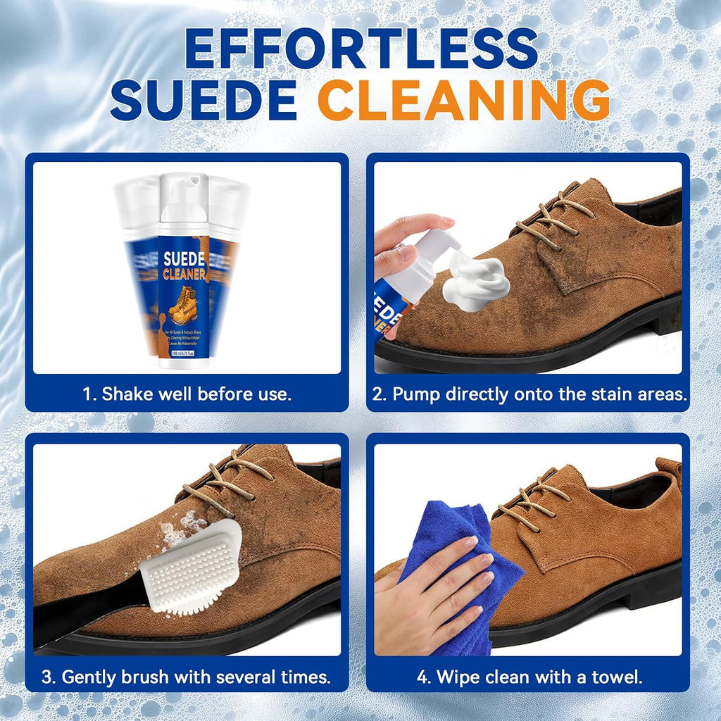 Suede Shoe Cleaner, Suede and Nubuck Cleaner Removes Dirt and Stains, Suede Shoe Cleaning Kit for Suede, Nubuck