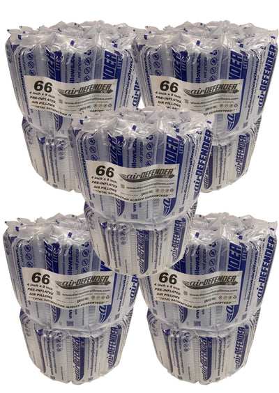 330 count 4x8 Airdefender air pillows 40 gallon 5.33 cubic feet void fill cushioning shipping packing package
