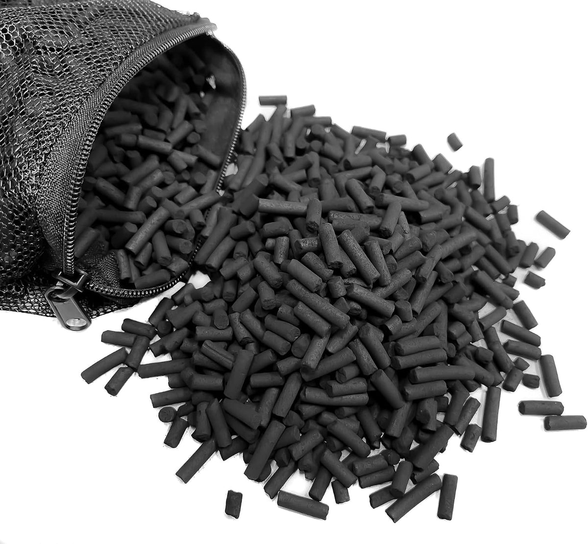 10 lbs (5 lbs x 2) Premium Virgin Activated Carbon Pellets in Media Bags for Aquarium Fish Koi Pond Reef Filter