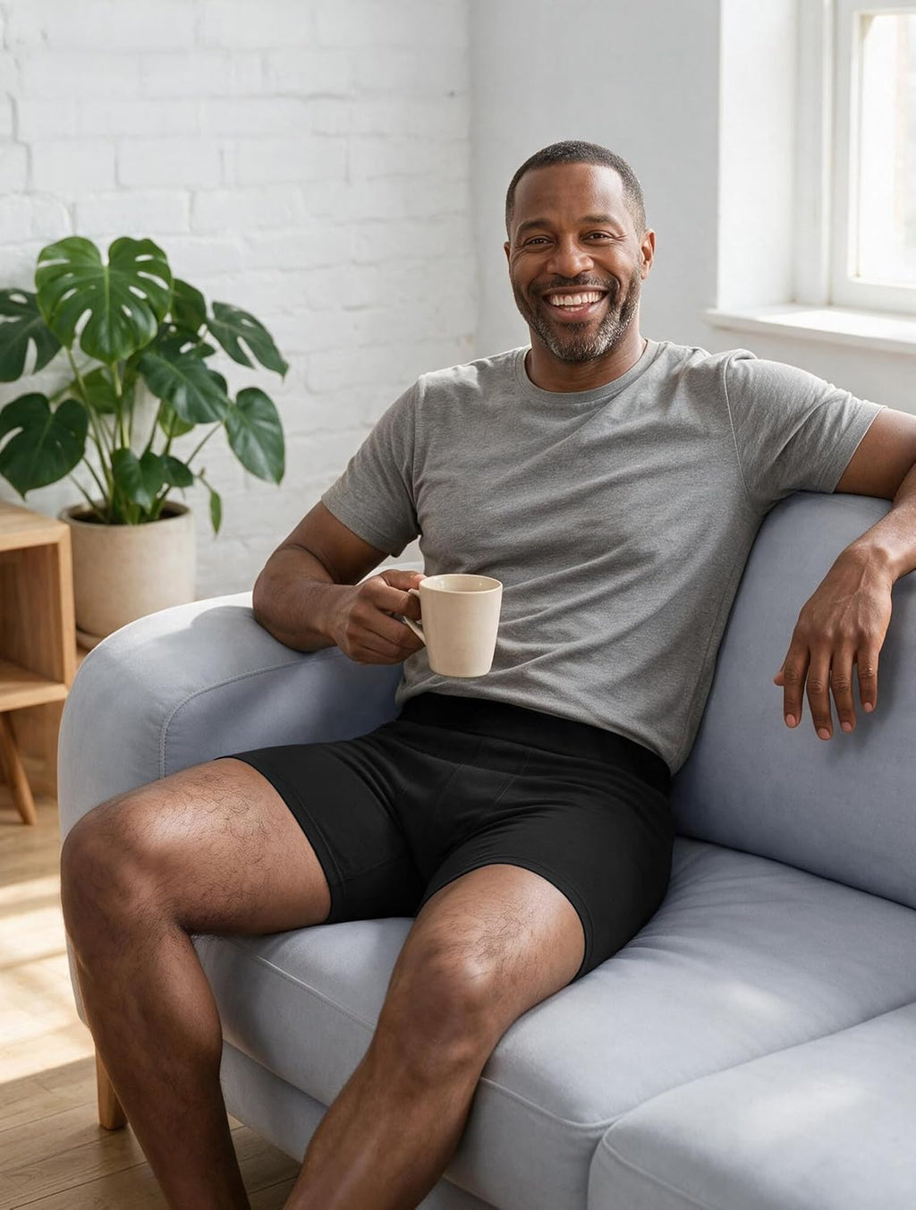 Men's Incontinence Underwear Cotton Boxer Briefs 5 Pack