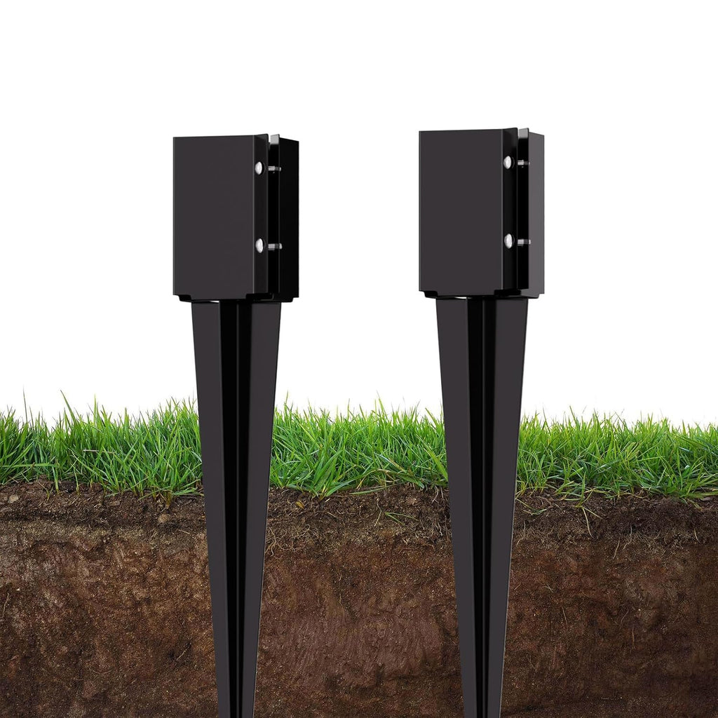 24 Inch 4x4 Fence Post Anchor Ground Spike (Fit 3.6"x3.6")