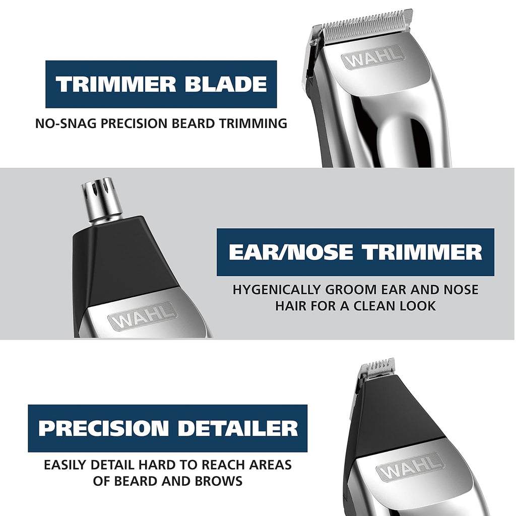 USA Rechargeable Lithium Ion All in One Beard Trimmer for Men | Hair Trimmer For Beard Grooming, Detailing Edges, Ear
