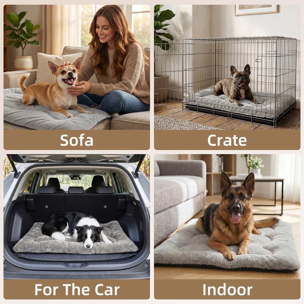 Dog Bed 36" for Metal Crate Pad,Washable Sleeping Mat for Medium/Large Pets
