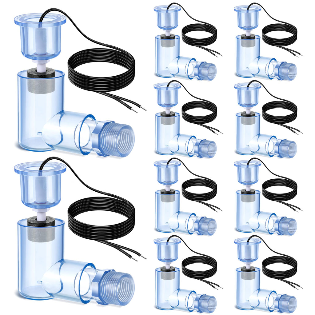 SS2 AC Float Switch L Shape Water Level Accessory with 3/4" Adaptor,10 Pack