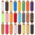 Waxed Thread for Leather 24 Colors Wax Thread for Leather Sewing Thread