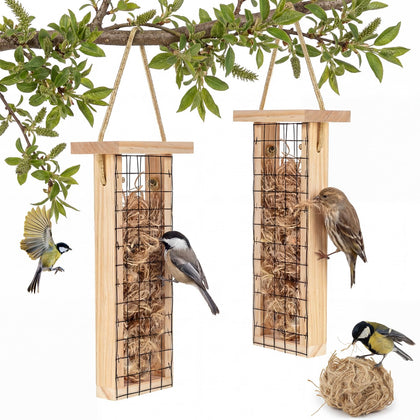 2 Pcs Bird Nesting Material, Hummingbird Nest Material, Grid Style