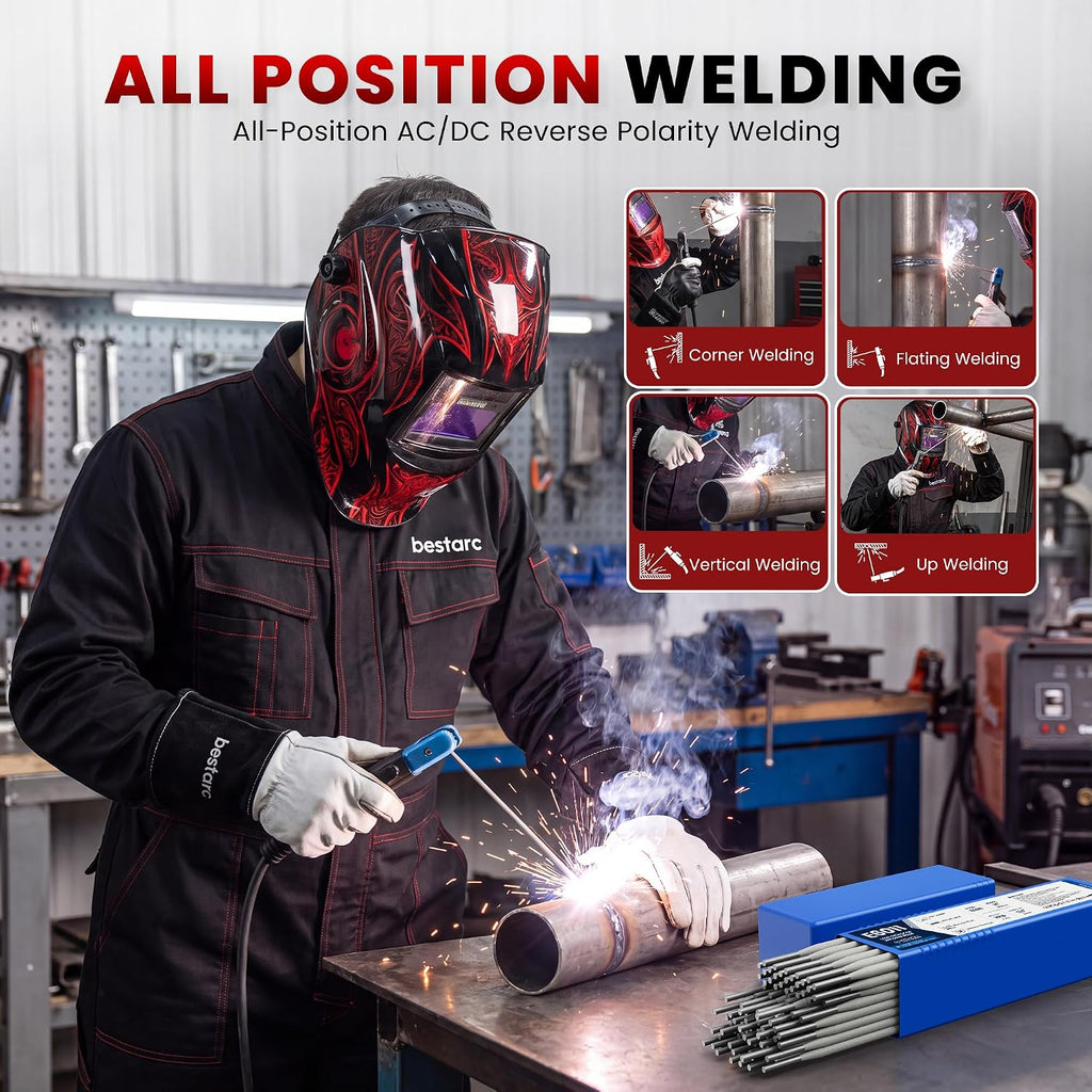 Bestarc E6011 Welding Rod 1/8" 10LB, Low Hydrogen Carbon Steel Stick