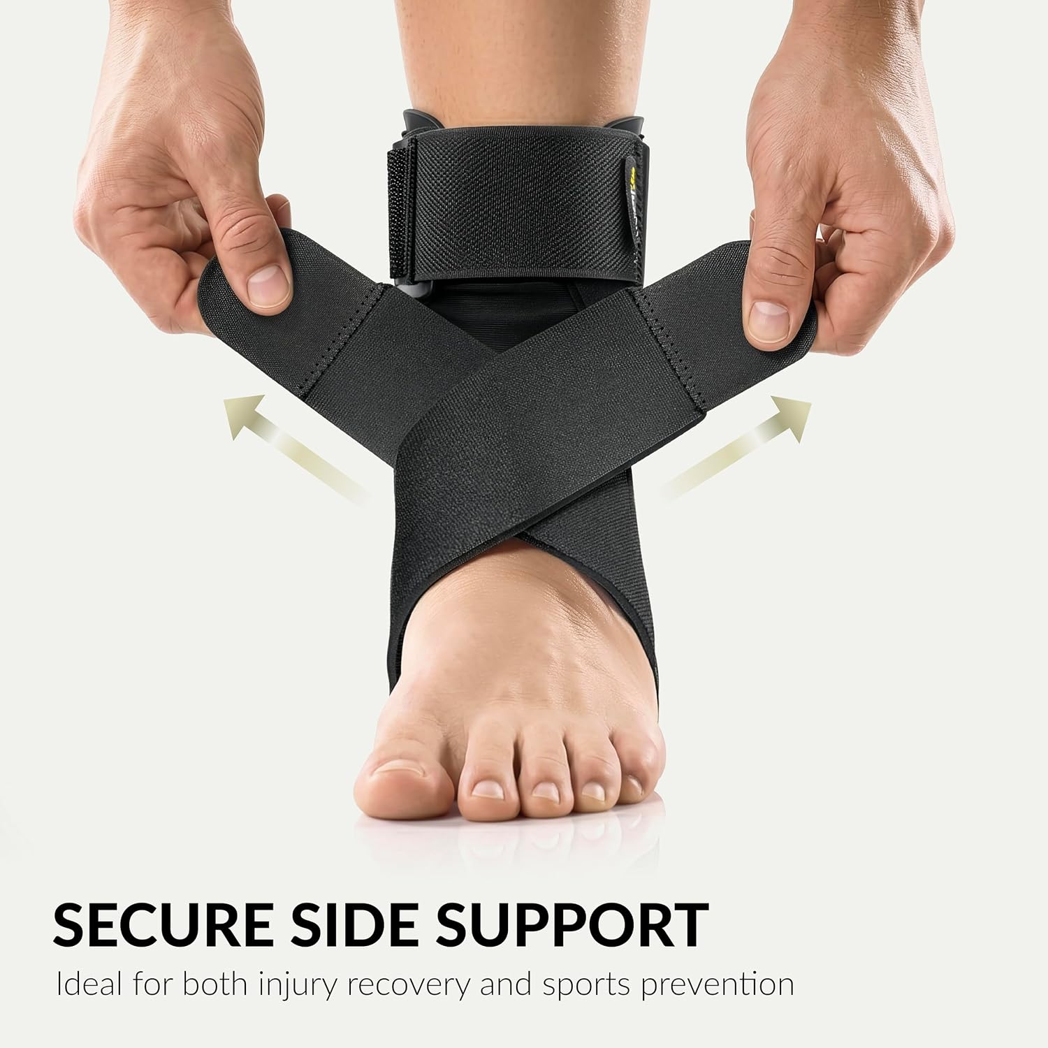 Ankle Brace - Relieve Pain, Enhance Stability for Foot Pain, Sprained Ankle, Achilles Tendonitis, Men and Women (Black)