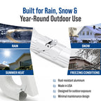 Downspout Gutter Hinge, Flip-Up Extension Hinge, 1 Pack, White