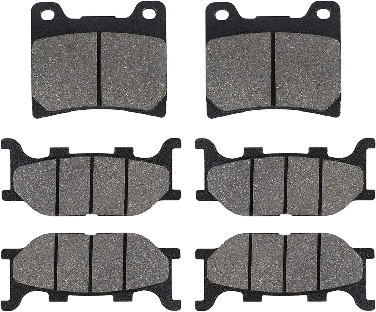 LOCOPOW Front & Rear Brake Pads for Yamaha Vstar V Star 1100 Classic Custom XVS1100 1999 2000 2001 2002 2003 2004 2005 2006 2007 2008 2009