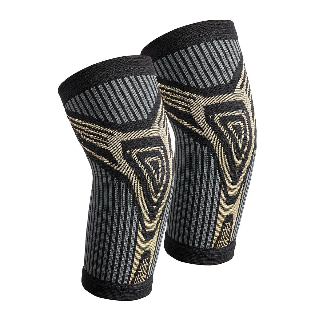 COOLJOB Copper Infused Elbow Compression Sleeves, Snug-fit Workout Brace