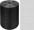 Black Hardware Cloth 4'' x 10' PVC Steel Vinyl Coated 1/4inch Galvanized Wire Mesh Roll (23GA) Chicken Wire Fence