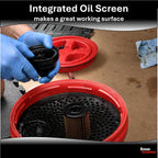 Spill-Less DrainMate 14 Quart Oil Drain Pan/Container - Made in USA