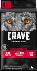 Grain Free High Protein Adult Dry Dog Food, Beef, 4 lb. Bag