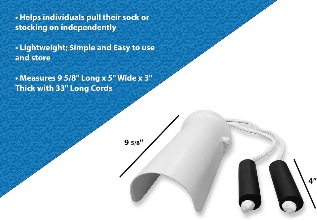 Deluxe Sock Aid with Foam Handles, Dressing Tool