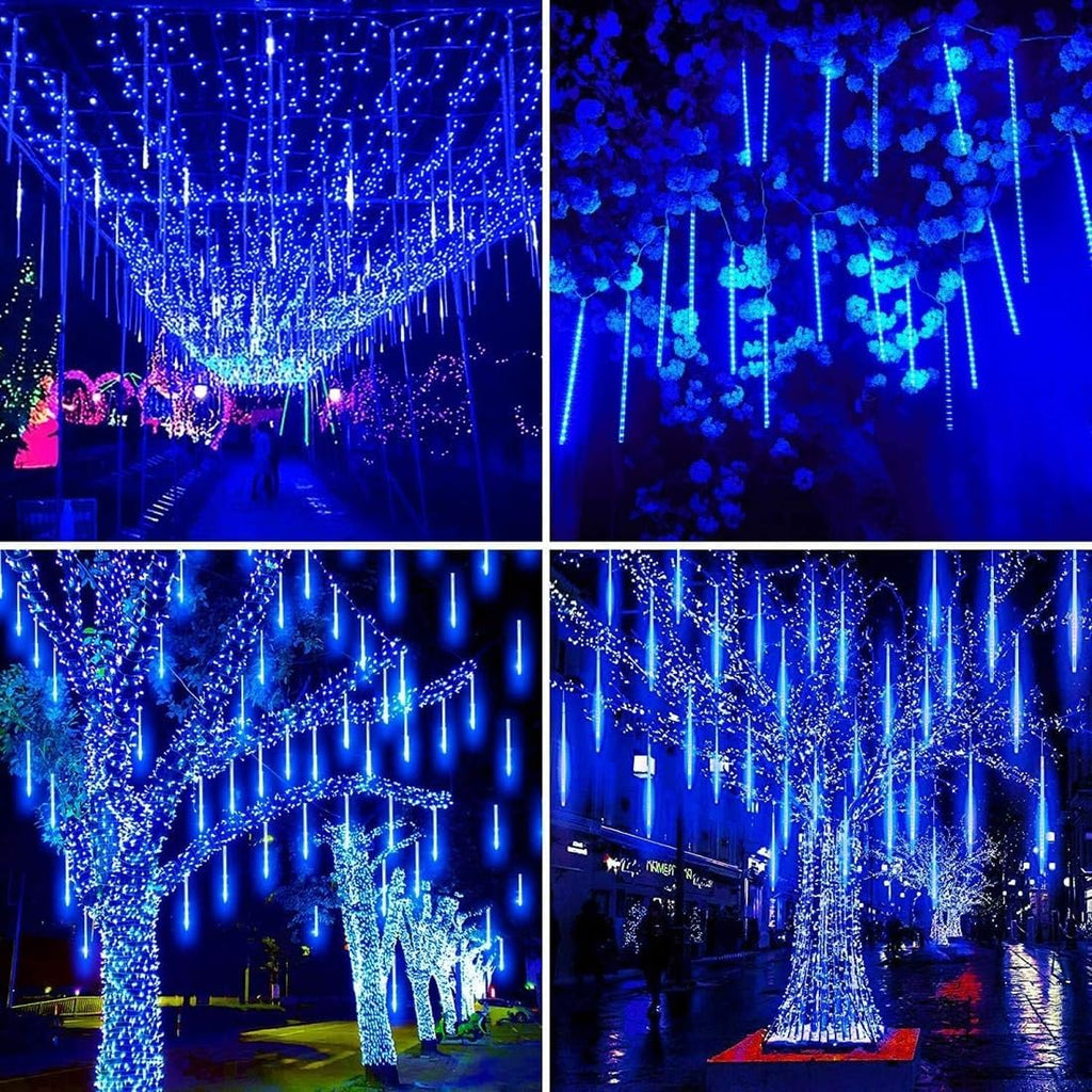 Christmas Lights Outdoor UL Certified 24 Tubes 576 LEDs (Equivalent to 3 Sets of 8 Tubes) Meteor Shower Light Falling