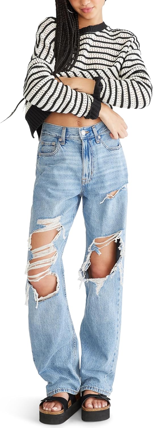 Women's Juniors High Rise Loose Fit Jean