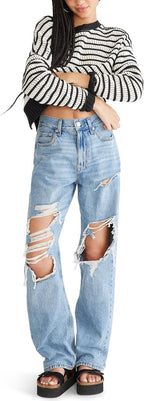 Women's Juniors High Rise Loose Fit Jean