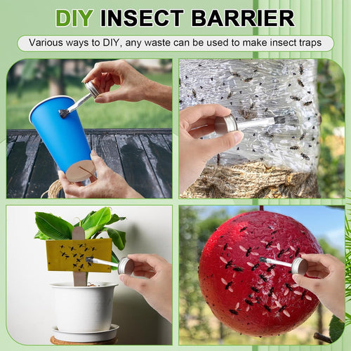 1 Pack Tangle Trap Sticky Coating with Brush, Insect Barrier Outdoor DIY Adhesive Traps Coating Lanternfly