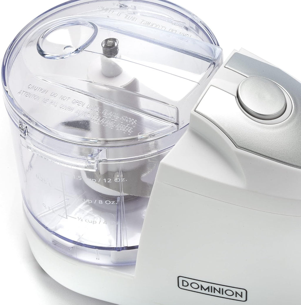 1.5 Cup Electric Mini Food Chopper, Compact, White