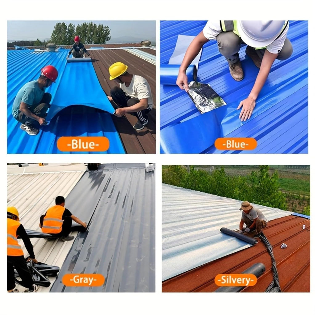 Waterproof Sealant Tape Self Adhesive Rubberized Asphalt Tape for RV Roof Metal Roof Corrugated Roof Leak Repair UV