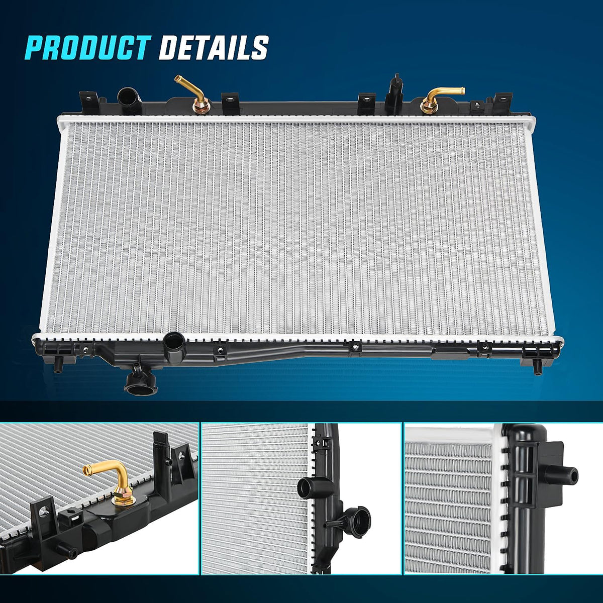 Nilight Radiator for Honda Civic 2001 2002 2003 2004 2005 L4 1.7L AT