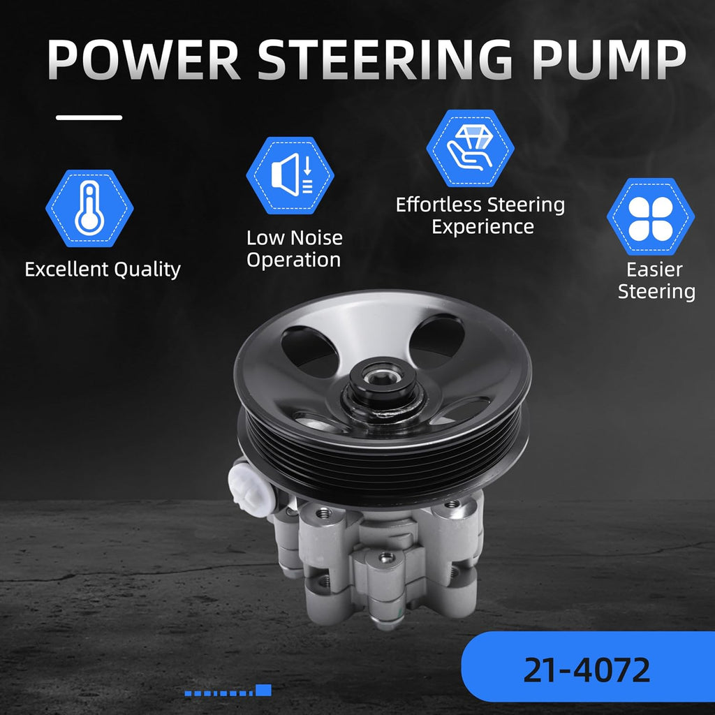 Power Steering Pump with Pulley, for Chevy Equinox 2010-2017