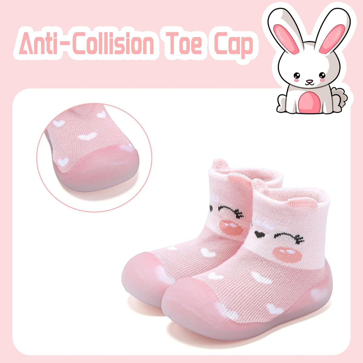 Baby Sock Shoes Boys Girls First Walking Shoes Soft Non Slip Slipper Infant