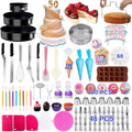 Cake Decorating Kits 567 PCS Baking Set with Springform Pans Set, Rotating Turntable, Decorating Tools, Cake Baking