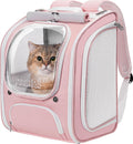 Cat Backpack Carrier,Large Space Cat Bubble Backpack,Ergonomic,Pink