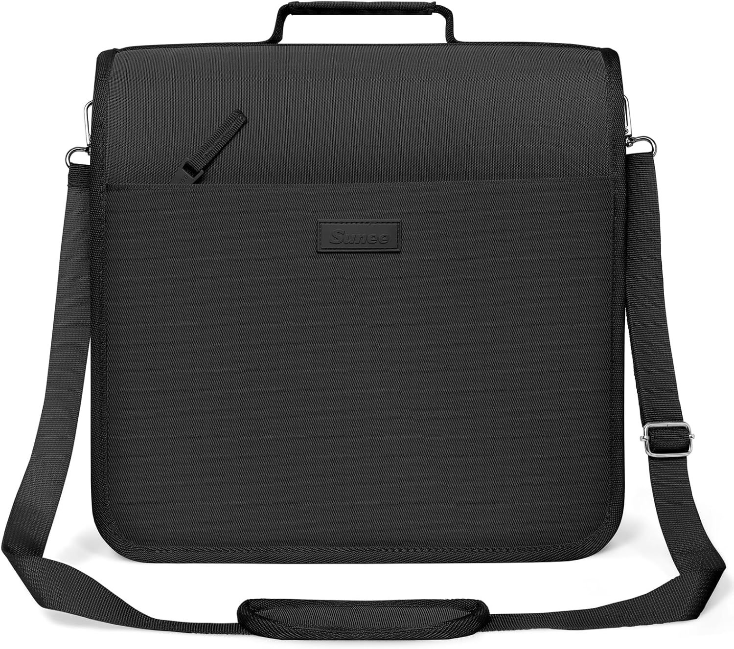 Zipper Binder 3 Ring, 3 Inch O-Ring with Handle and Shoulder Strap, 600-Sheet Capacity, 5-Tab Expanding File Folder