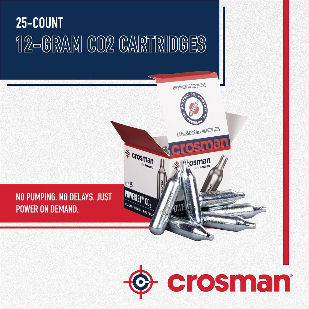 2311-N 25-Count 12-Gram CO2 Cartridges For Air Rifles And Air Pistols | 10-Round Rotary Design - Replacement Magazine